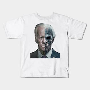 Two-Faced Politicians Presidential Election 2024 Joe Biden Kids T-Shirt